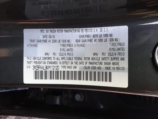 2019 MAZDA 3 SELECT 3MZBPAAL9KM112120