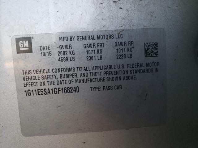 2016 CHEVROLET MALIBU LIM 1G11E5SA1GF168240