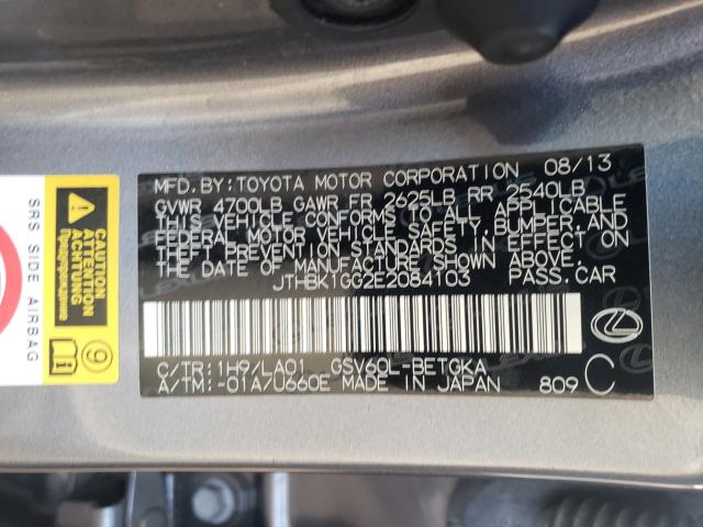 2014 LEXUS ES 350 JTHBK1GG2E2084103