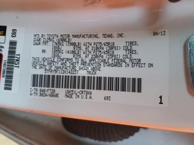 2013 TOYOTA TUNDRA DOU 5TFRY5F11DX142237
