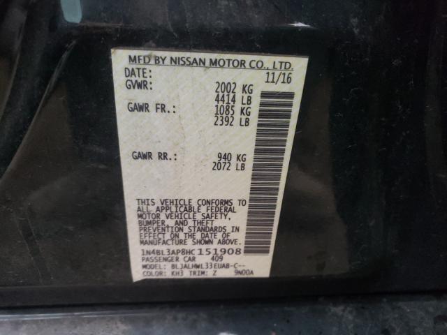2017 NISSAN ALTIMA 3.5 1N4BL3AP8HC151908