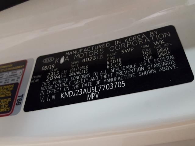 2020 KIA SOUL LX KNDJ23AU5L7703705