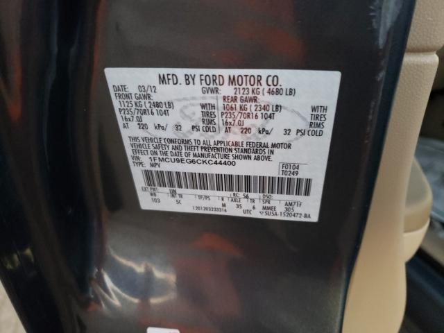 2012 FORD ESCAPE LIM 1FMCU9EG6CKC44400