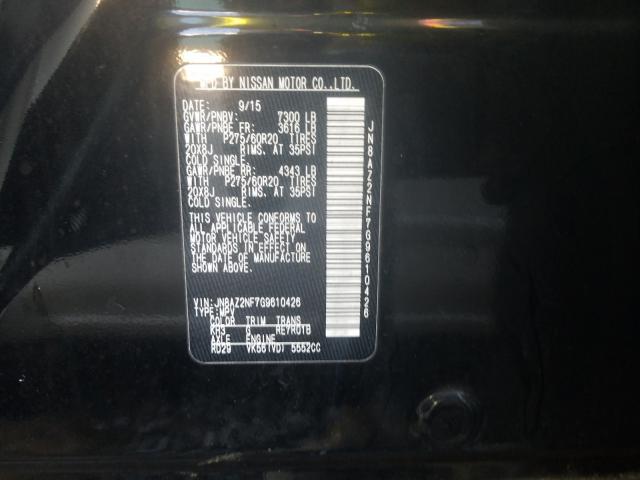 2016 INFINITI QX80 JN8AZ2NF7G9610426