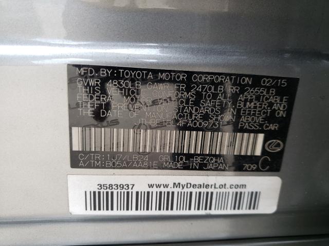 2015 LEXUS GS 350 JTHBE1BL4FA009731