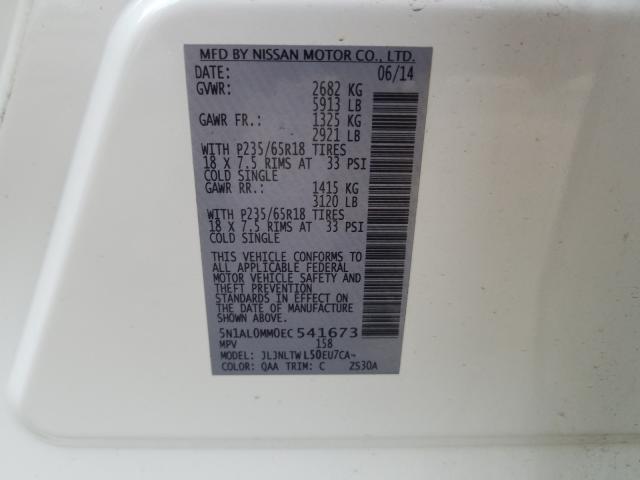 2014 INFINITI QX60 5N1AL0MM0EC541673