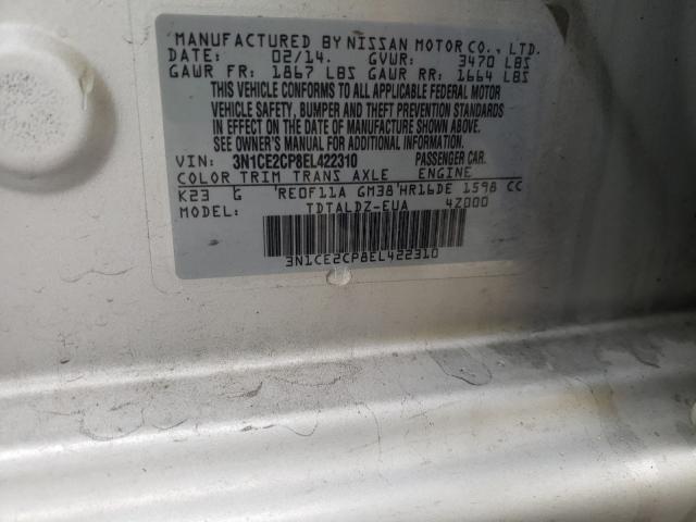 2014 NISSAN VERSA NOTE 3N1CE2CP8EL422310