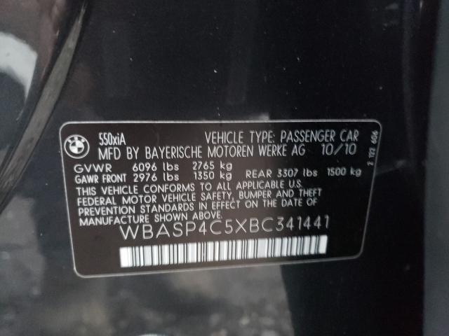 2011 BMW 550 XIGT WBASP4C5XBC341441