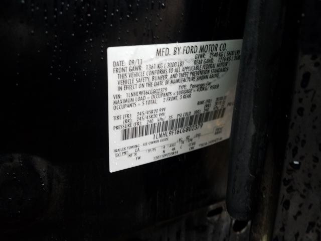 2012 LINCOLN MKS 1LNHL9FT6CG802379