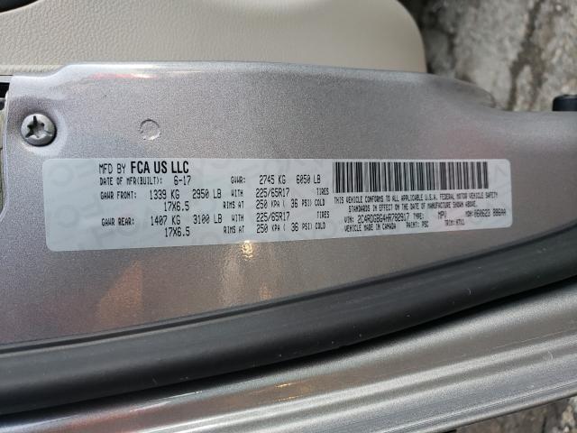 2017 DODGE GRAND CARA 2C4RDGBG4HR782917