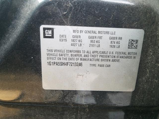 2015 CHEVROLET CRUZE LS 1G1PA5SH4F7213246