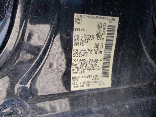 2017 NISSAN TITAN S 1N6AA1EK6HN572851