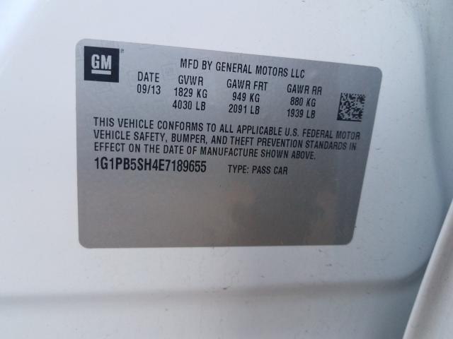 2014 CHEVROLET CRUZE LS 1G1PB5SH4E7189655