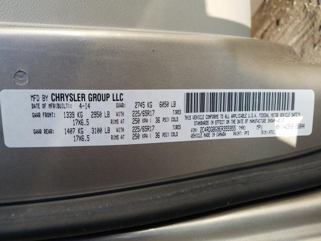2014 DODGE GRAND CARA 2C4RDGBG9ER355955