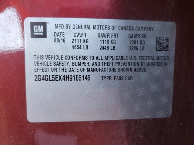 2017 BUICK REGAL SPOR 2G4GL5EX4H9105145