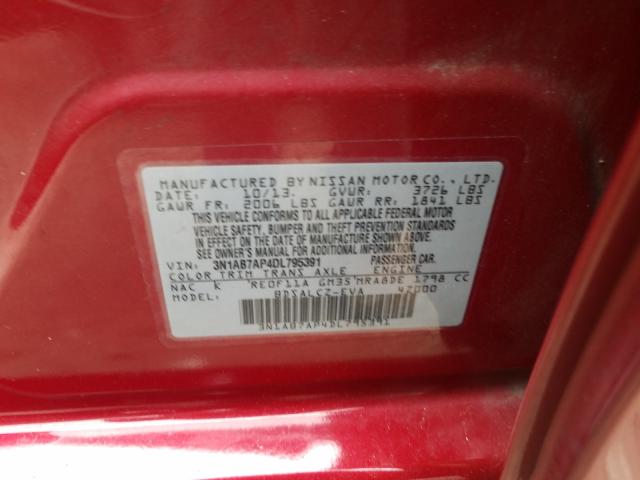 2013 NISSAN SENTRA 3N1AB7AP4DL795391
