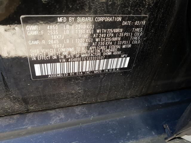 2018 SUBARU OUTBACK TO 4S4BSETC1J3323507