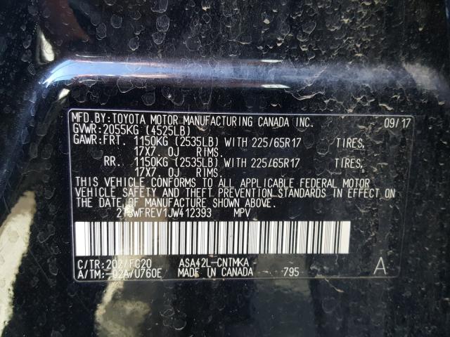 2018 TOYOTA RAV4 ADVEN 2T3WFREV1JW412393