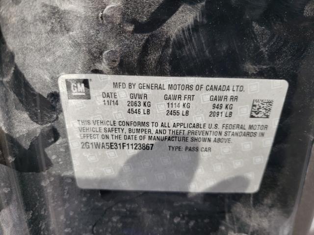 2015 CHEVROLET IMPALA LIM 2G1WA5E31F1123867