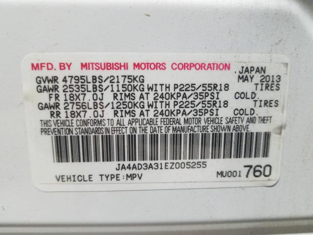 2014 MITSUBISHI OUTLANDER JA4AD3A31EZ005255