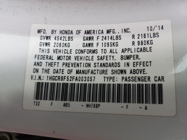 2015 HONDA ACCORD HYB 1HGCR6F52FA003057