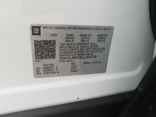 2020 GMC TERRAIN SL 3GKALMEV2LL304739