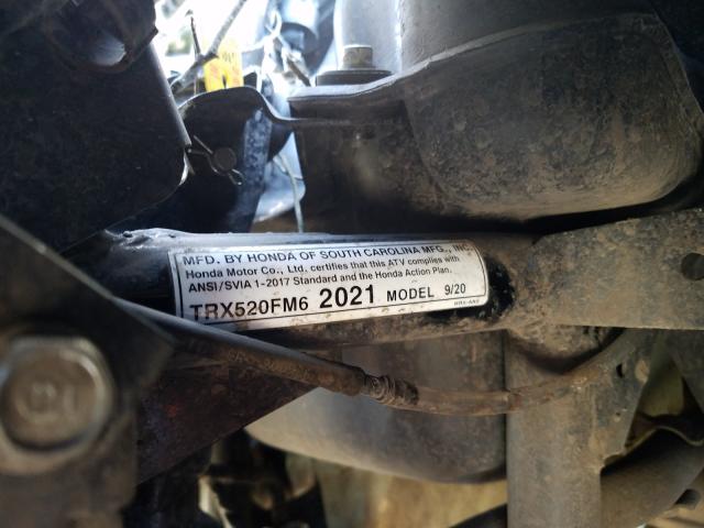 2021 HONDA TRX520 FM 1HFTE45F8M4600157