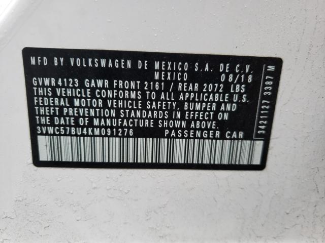 2019 VOLKSWAGEN JETTA S 3VWC57BU4KM091276