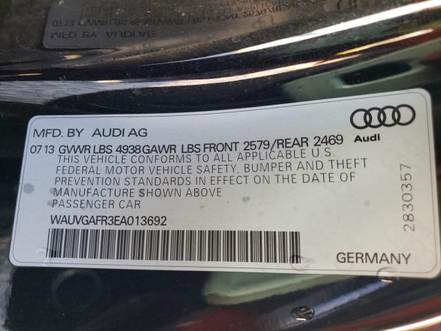 2014 AUDI S5 PRESTIG WAUVGAFR3EA013692