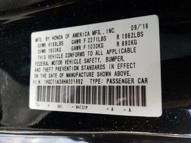 2017 HONDA ACCORD LX- 1HGCT1A38HA001892