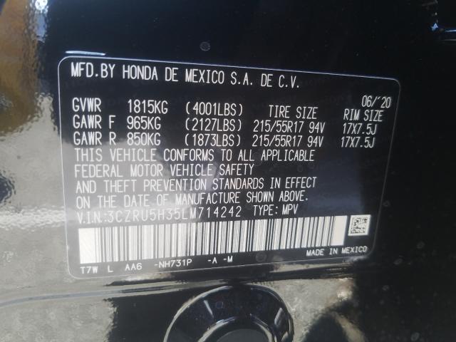 2020 HONDA HR-V LX 3CZRU5H35LM714242