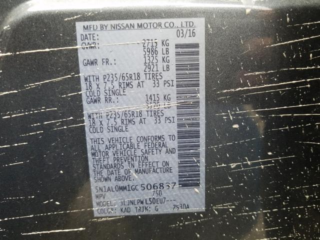 2016 INFINITI QX60 5N1AL0MM1GC506837