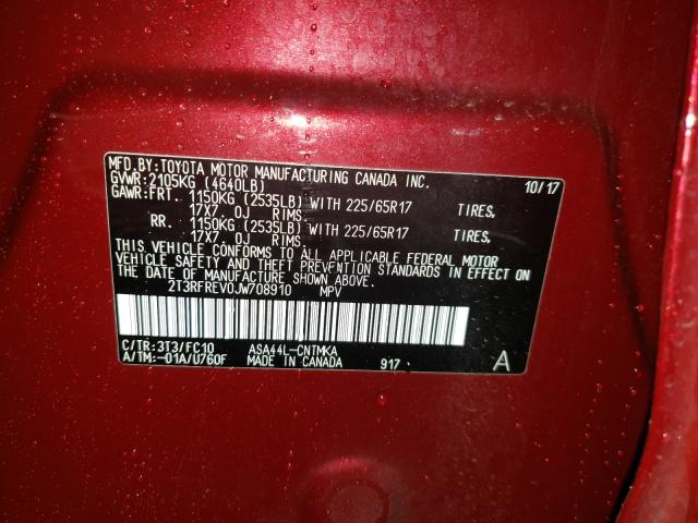 2018 TOYOTA RAV4 ADVEN 2T3RFREV0JW708910
