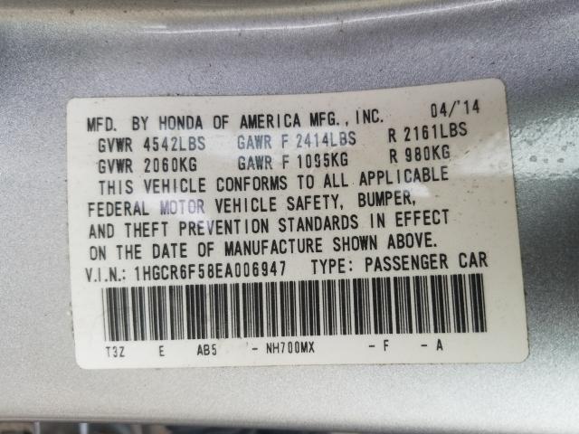 2014 HONDA ACCORD HYB 1HGCR6F58EA006947
