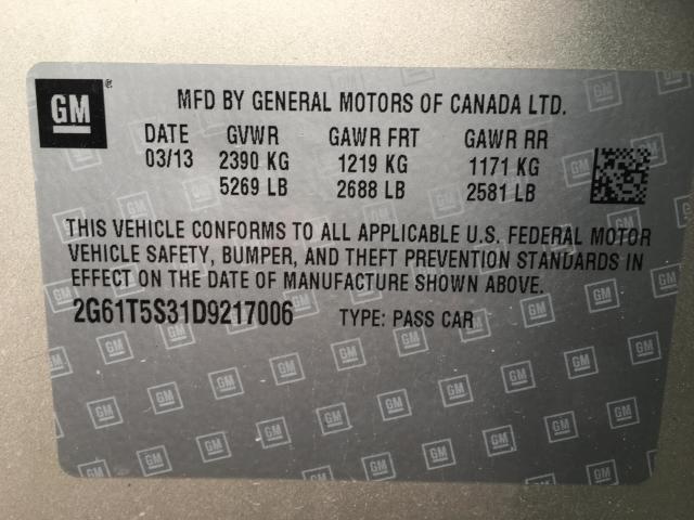 2013 CADILLAC XTS PREMIU 2G61T5S31D9217006