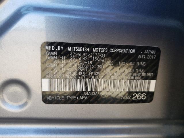 2018 MITSUBISHI OUTLANDER JA4AD3A3XJZ000226