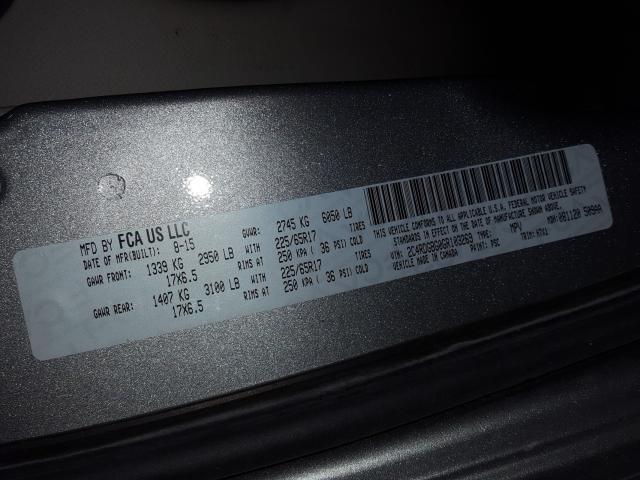 2016 DODGE GRAND CARA 2C4RDGBG0GR103269