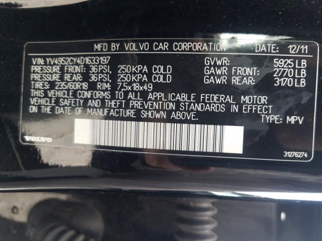 2013 VOLVO XC90 3.2 YV4952CY4D1633197