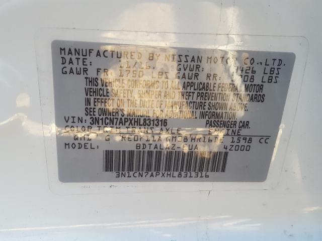 2017 NISSAN VERSA S - 3N1CN7APXHL831316
