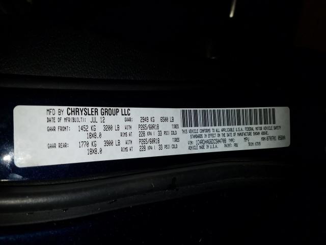 2013 DODGE DURANGO SX 1C4RDHAG6DC504708