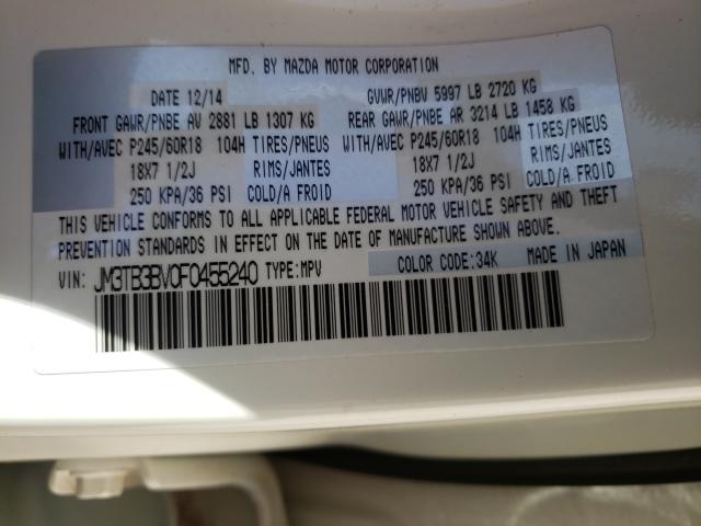 2015 MAZDA CX-9 SPORT JM3TB3BV0F0455240