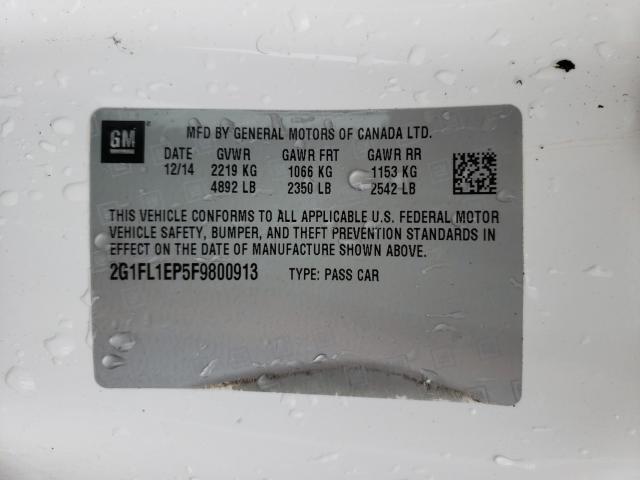 2015 CHEVROLET CAMARO ZL1 2G1FL1EP5F9800913