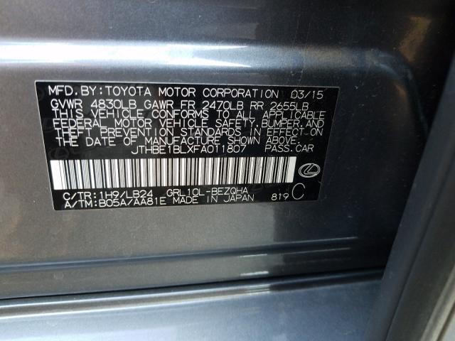 2015 LEXUS GS 350 JTHBE1BLXFA011807