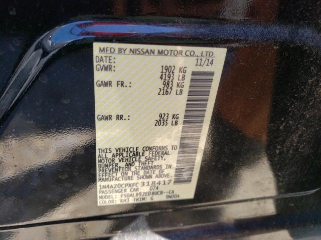 2015 NISSAN LEAF S 1N4AZ0CPXFC318417