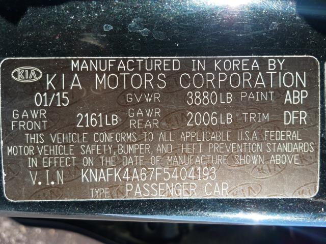 2015 KIA FORTE LX KNAFK4A67F5404193