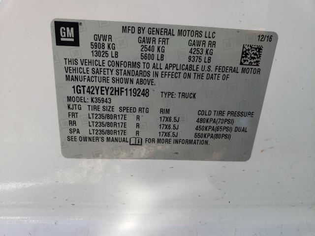 2017 GMC SIERRA K35 1GT42YEY2HF119248