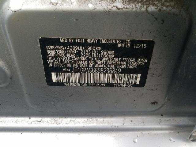 2016 SUBARU IMPREZA SP JF1GPAS68G8236849