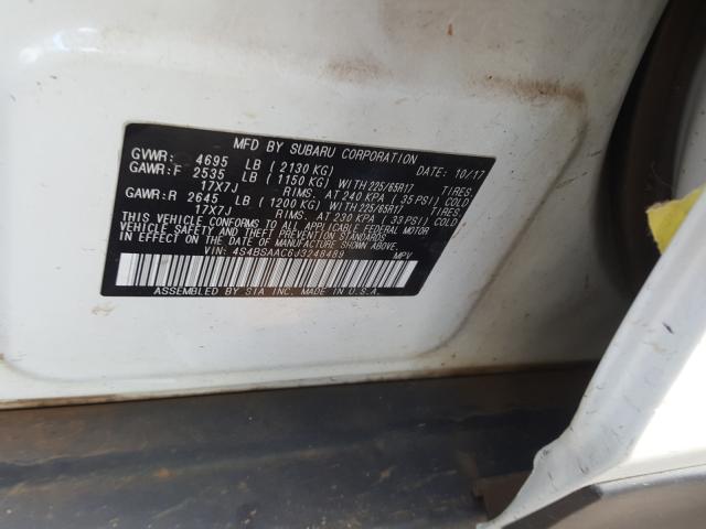 2018 SUBARU OUTBACK 2. 4S4BSAAC6J3248489