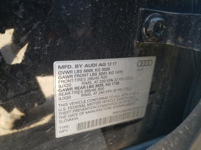 VIN WA1LAAF79JD026413 2018 Audi Q7, Premium Plus no.10