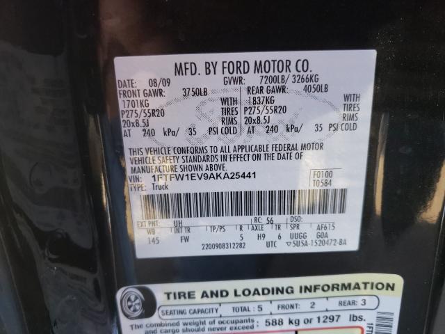 2010 FORD F-150 1FTFW1EV9AKA25441